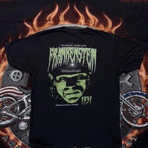Gildan Black Frankenstein Graphic Tee